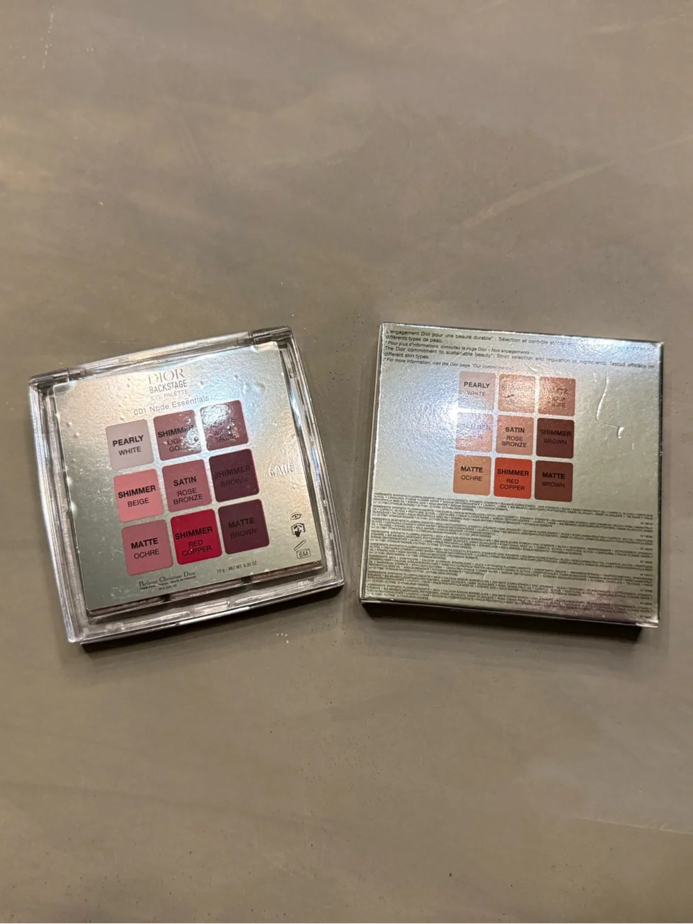 Dior Backstage Eyeshadow Palette — 001 Nude Essentials